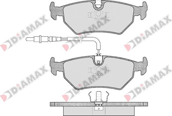 Diamax N09079 - Тормозные колодки, дисковые, комплект autospares.lv