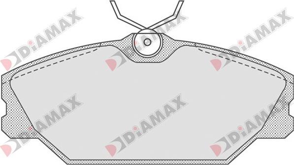 Diamax N09072 - Тормозные колодки, дисковые, комплект autospares.lv
