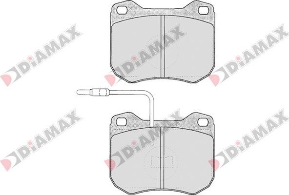 Diamax N09077 - Тормозные колодки, дисковые, комплект autospares.lv