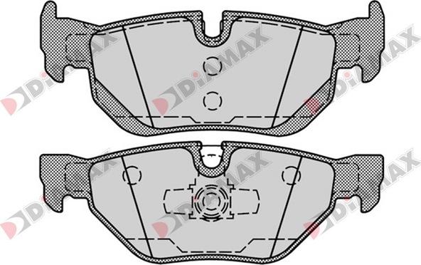 Diamax N09195 - Тормозные колодки, дисковые, комплект autospares.lv