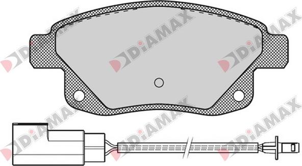 Diamax N09198 - Тормозные колодки, дисковые, комплект autospares.lv