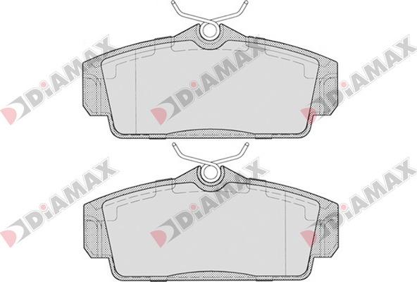 Diamax N09152 - Тормозные колодки, дисковые, комплект autospares.lv