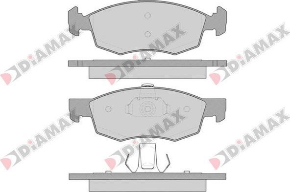 Diamax N09160 - Тормозные колодки, дисковые, комплект autospares.lv