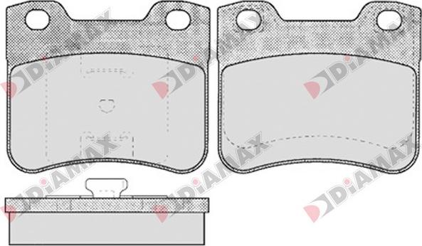 Diamax N09104 - Тормозные колодки, дисковые, комплект autospares.lv