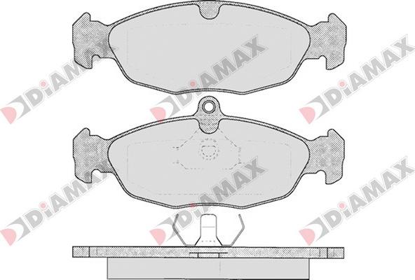 Diamax N09119 - Тормозные колодки, дисковые, комплект autospares.lv