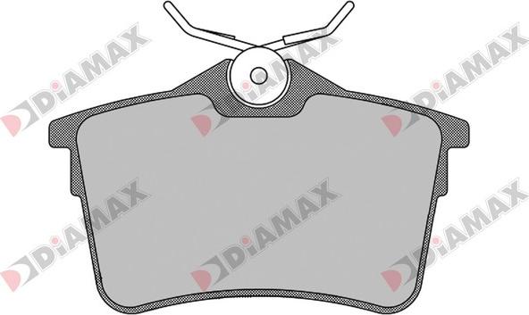 Diamax N09183 - Тормозные колодки, дисковые, комплект autospares.lv