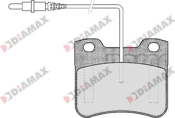 Diamax N09123 - Тормозные колодки, дисковые, комплект autospares.lv