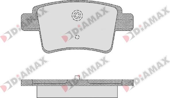 Diamax N09179 - Тормозные колодки, дисковые, комплект autospares.lv