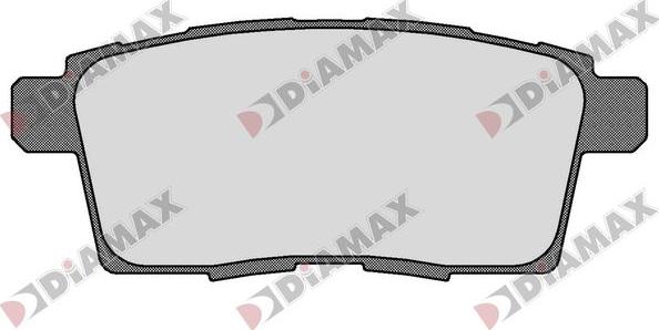 Diamax N09845 - Тормозные колодки, дисковые, комплект autospares.lv