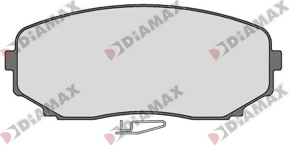 Diamax N09846 - Тормозные колодки, дисковые, комплект autospares.lv