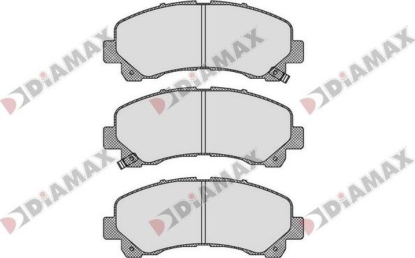 Diamax N09840 - Тормозные колодки, дисковые, комплект autospares.lv