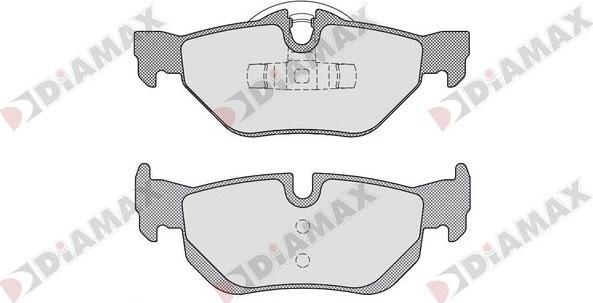 Diamax N09841 - Тормозные колодки, дисковые, комплект autospares.lv