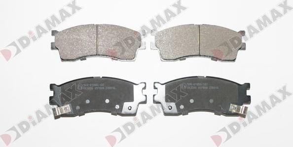 Diamax N09865 - Тормозные колодки, дисковые, комплект autospares.lv