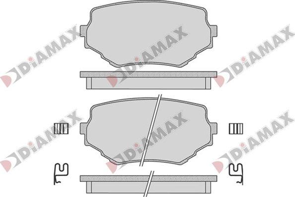 Diamax N09810 - Тормозные колодки, дисковые, комплект autospares.lv