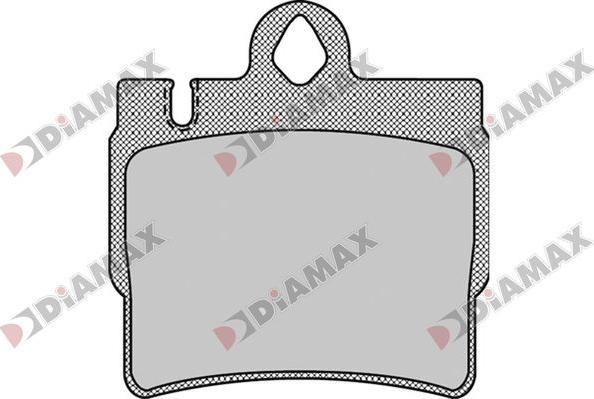 Diamax N09811 - Тормозные колодки, дисковые, комплект autospares.lv