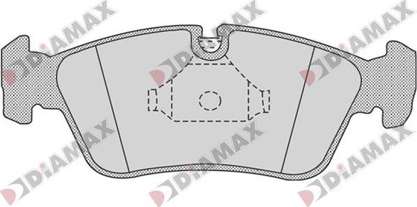 Diamax N09835 - Тормозные колодки, дисковые, комплект autospares.lv