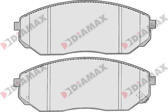 Diamax N09359 - Тормозные колодки, дисковые, комплект autospares.lv