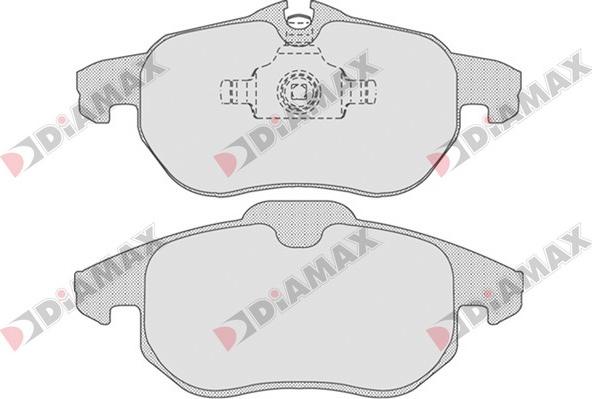 Diamax N09364 - Тормозные колодки, дисковые, комплект autospares.lv