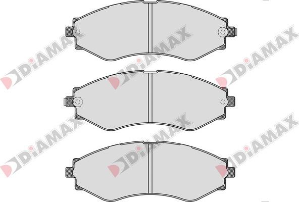 Diamax N09361 - Тормозные колодки, дисковые, комплект autospares.lv