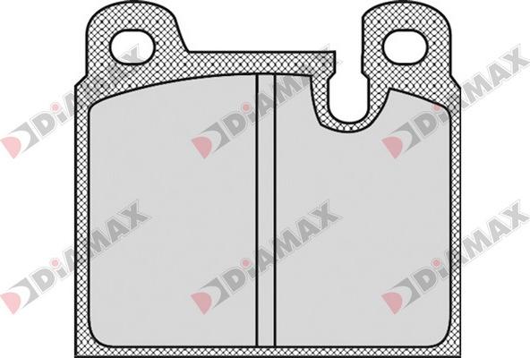 Diamax N09306 - Тормозные колодки, дисковые, комплект autospares.lv