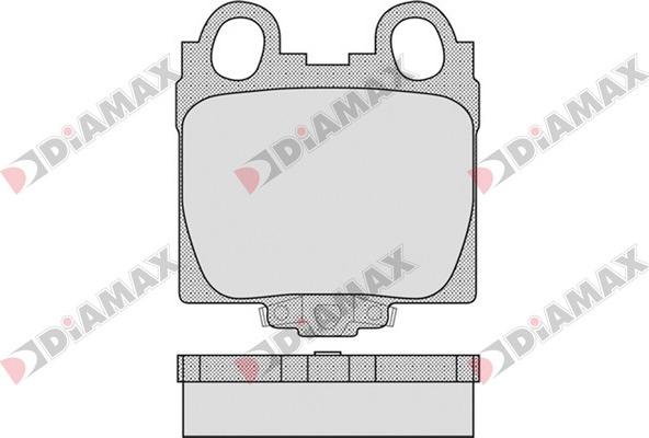 Diamax N09303 - Тормозные колодки, дисковые, комплект autospares.lv