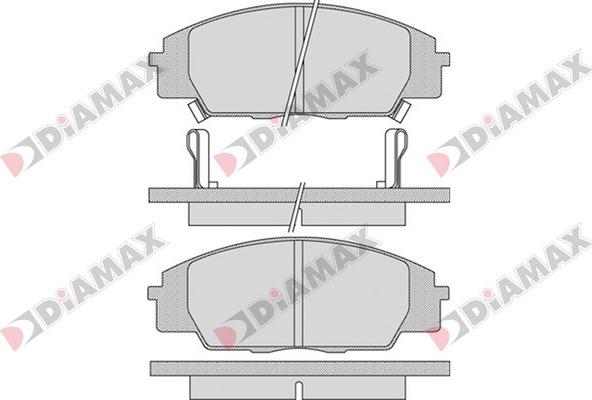 Diamax N09311 - Тормозные колодки, дисковые, комплект autospares.lv