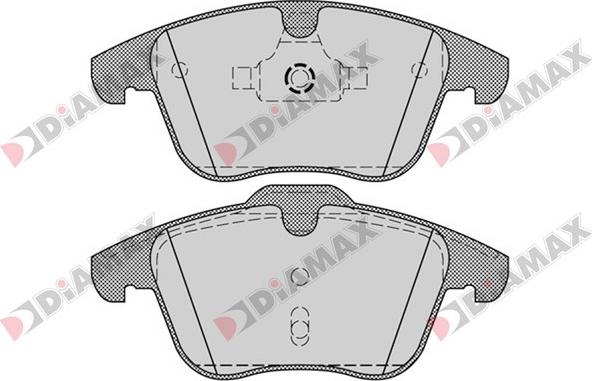 Diamax N09384 - Тормозные колодки, дисковые, комплект autospares.lv