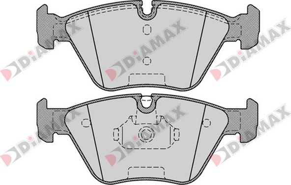 Diamax N09381 - Тормозные колодки, дисковые, комплект autospares.lv