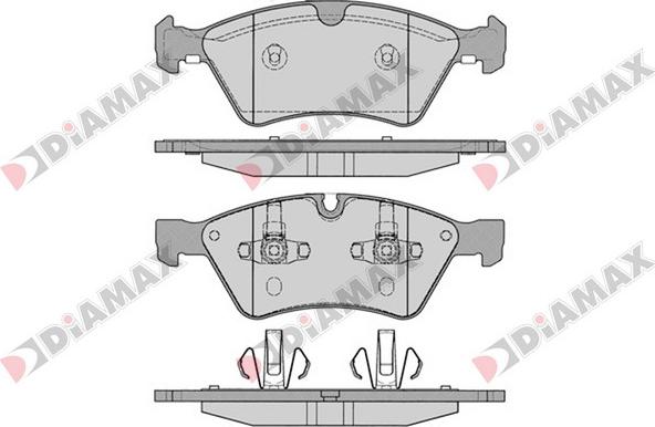 Diamax N09382 - Тормозные колодки, дисковые, комплект autospares.lv