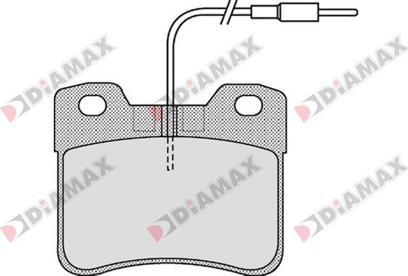 Diamax N09339 - Тормозные колодки, дисковые, комплект autospares.lv