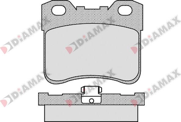 Diamax N09335 - Тормозные колодки, дисковые, комплект autospares.lv