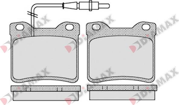 Diamax N09338 - Тормозные колодки, дисковые, комплект autospares.lv