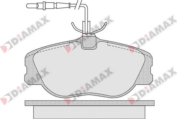 Diamax N09325 - Тормозные колодки, дисковые, комплект autospares.lv