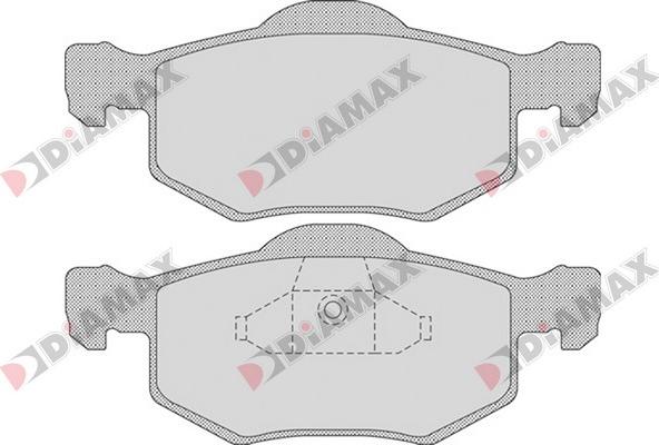 Diamax N09320 - Тормозные колодки, дисковые, комплект autospares.lv