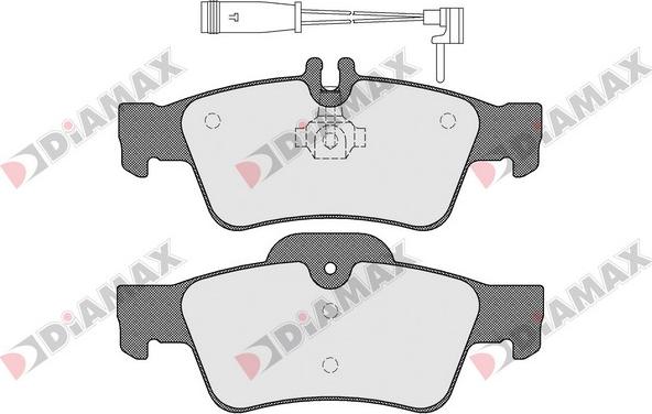 Diamax N09371A - Тормозные колодки, дисковые, комплект autospares.lv