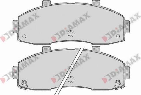 Diamax N09295 - Тормозные колодки, дисковые, комплект autospares.lv