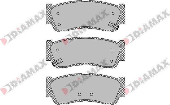 Diamax N09247 - Тормозные колодки, дисковые, комплект autospares.lv