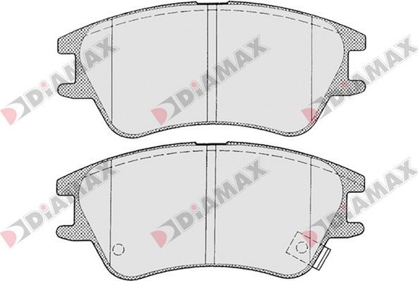 Diamax N09256 - Тормозные колодки, дисковые, комплект autospares.lv