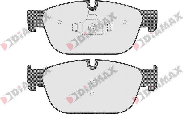 Diamax N09258 - Тормозные колодки, дисковые, комплект autospares.lv