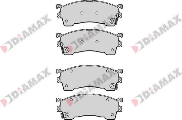 Diamax N09209 - Тормозные колодки, дисковые, комплект autospares.lv