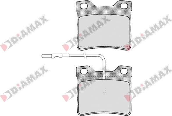 Diamax N09203 - Тормозные колодки, дисковые, комплект autospares.lv