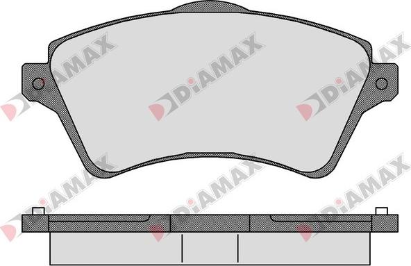 Diamax N09214 - Тормозные колодки, дисковые, комплект autospares.lv