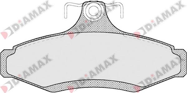 Diamax N09211 - Тормозные колодки, дисковые, комплект autospares.lv