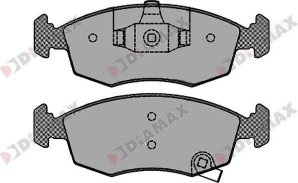 Diamax N09282 - Тормозные колодки, дисковые, комплект autospares.lv