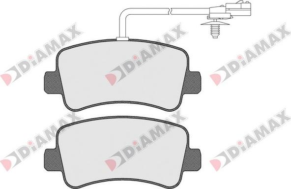 Diamax N09230 - Тормозные колодки, дисковые, комплект autospares.lv