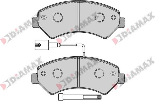Diamax N09231 - Тормозные колодки, дисковые, комплект autospares.lv