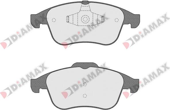 Diamax N09232 - Тормозные колодки, дисковые, комплект autospares.lv