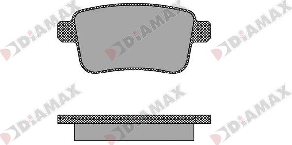 Diamax N09226 - Тормозные колодки, дисковые, комплект autospares.lv