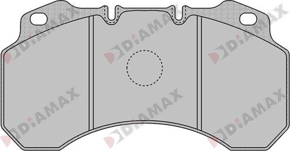 Diamax N09228 - Тормозные колодки, дисковые, комплект autospares.lv