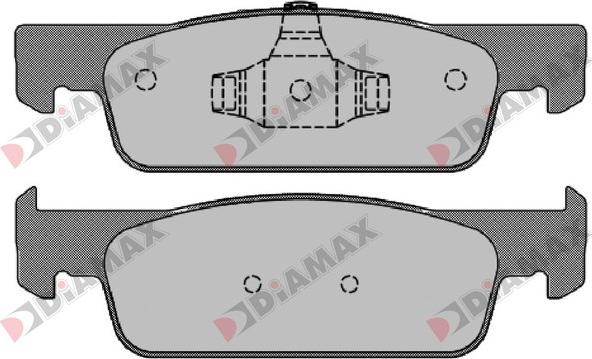 Diamax N09276 - Тормозные колодки, дисковые, комплект autospares.lv